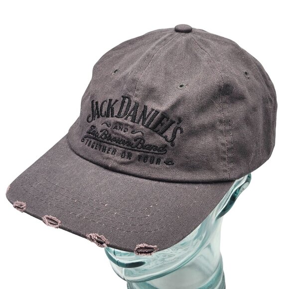 Zack Brown Band Jack Daniels Together On Tour Gray Distressed Baseball Hat Cap - Picture 9 of 13